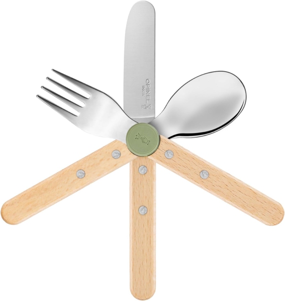Le Petit Gourmet Kinderbesteck Olivgrün – Kinderbesteck-Set