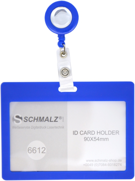 Kartenhalter TULLA Querformat mit Ausweisjojo SOLID SILVER