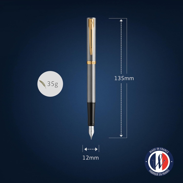 Waterman® Füllfederhalter & Kugelschreiber Impression Stainless Steel G.T.