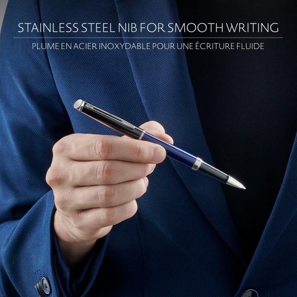 Waterman® Set aus Kugelschreiber und Rollerball Block Black-White G.T.