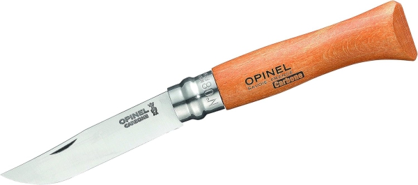 OPINEL No. 08 Taschenmesser mit Etui, Carbon