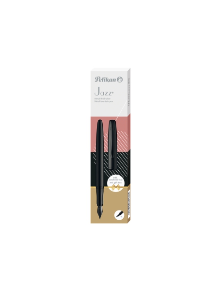 PELIKAN Füllhalter Jazz® Noble Elegance P36 Carbon Schwarz mit Gravur
