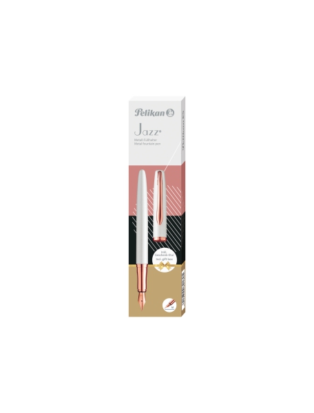 PELIKAN Füllhalter Jazz® Noble Elegance P36 Perlmutt Weiß mit Gravur