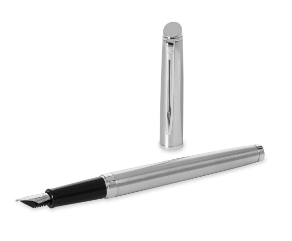Waterman® Set aus Kugelschreiber und Füllfederhalter Stainless Steel C.T.