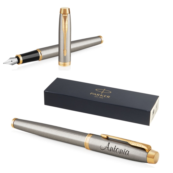 PARKER Füllfederhalter IM Core Brushed Metal G.C.