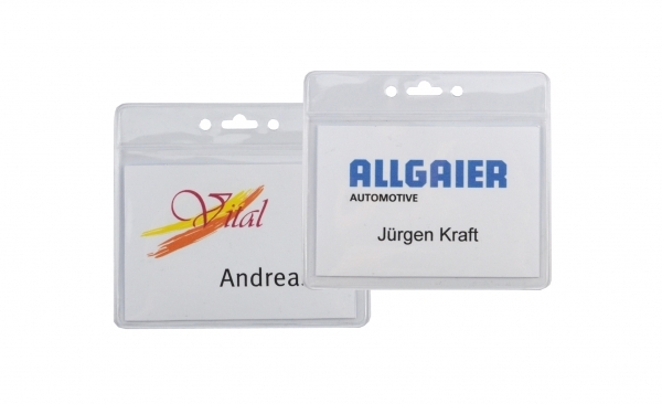 Ausweishülle Querformat mit Ausweisjojo SOLID SILVER
