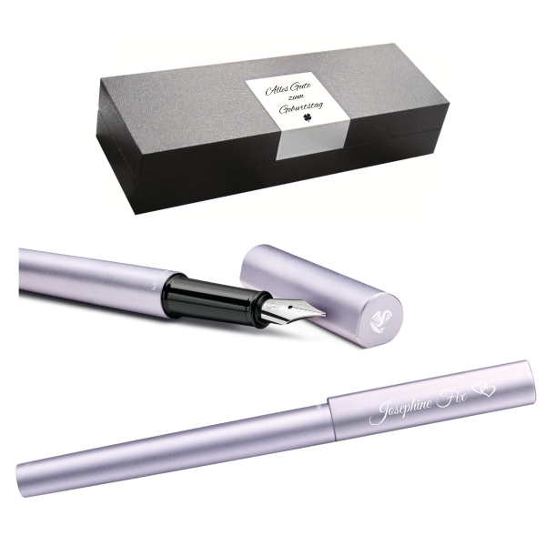 Pelikan Füllhalter Ineo® Elements P6 Lila-Violett mit Gravur
