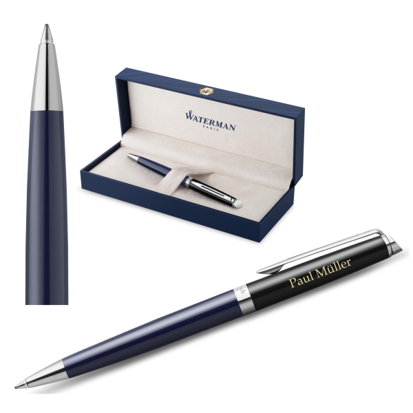 Waterman® Kugelschreiber Hemisphere Blocking Black & Blue C.T.