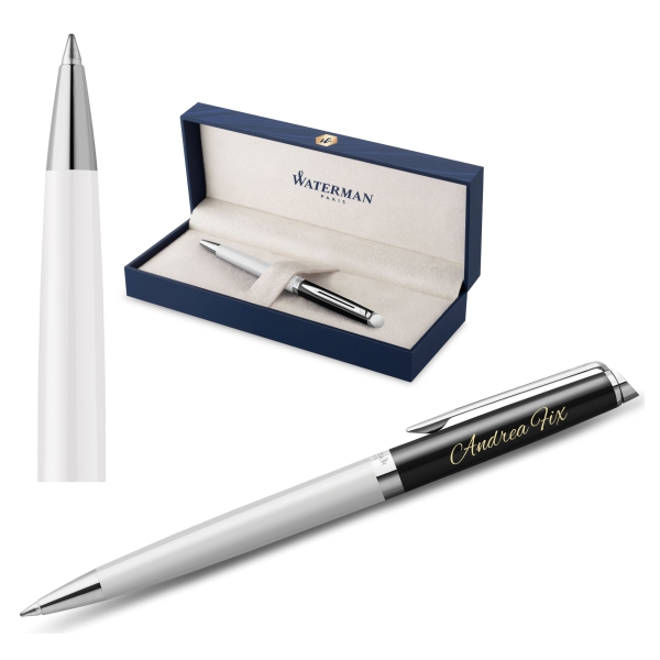 Waterman® Kugelschreiber Hemisphere Blocking Black & White C.T.