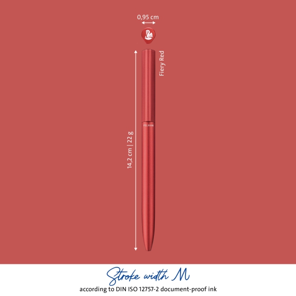 Pelikan Kugelschreiber Ineo® Elements K6 Feuer-Rot mit Gravur