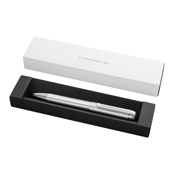 PELIKAN Kugelschreiber Pura® K40 Silber mit Gravur