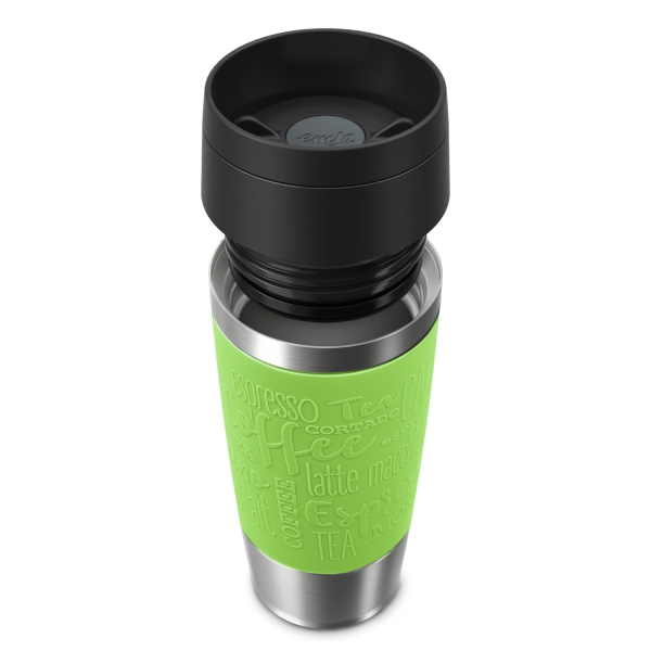 EMSA Thermobecher TRAVEL MUG Classic Limette 360 ml mit Wunschgravur