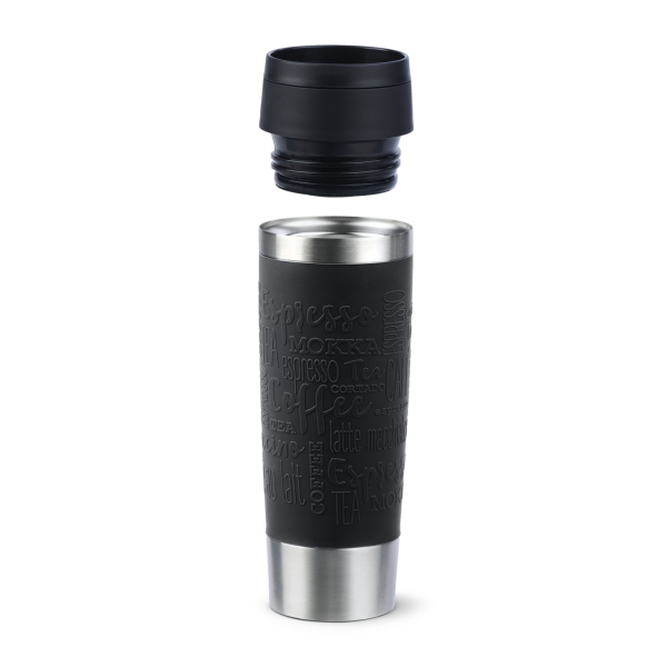 EMSA Thermobecher TRAVEL MUG Classic Schwarz 500 ml mit Wunschgravur