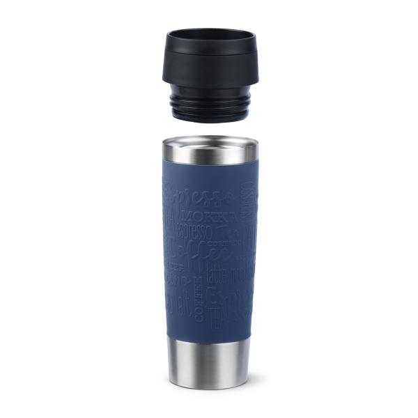 EMSA Thermobecher TRAVEL MUG Classic Dunkelblau 500 ml mit Wunschgravur