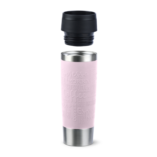 EMSA Thermobecher TRAVEL MUG Classic Rosa 500 ml mit Wunschgravur