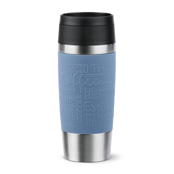 EMSA Thermobecher TRAVEL MUG Classic Aquablau 360 ml mit Wunschgravur
