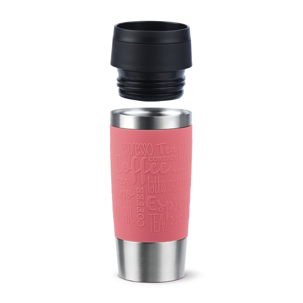 EMSA Thermobecher TRAVEL MUG Classic Koralle 360 ml mit Wunschgravur