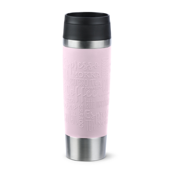 EMSA Thermobecher TRAVEL MUG Classic Rosa 500 ml mit Wunschgravur