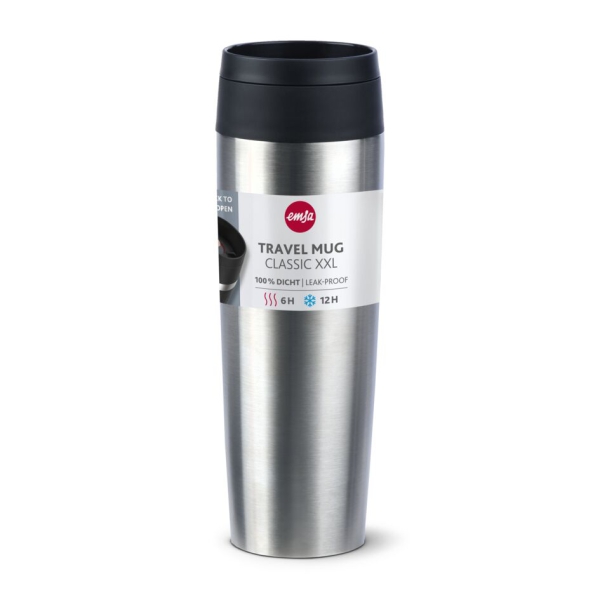 EMSA Thermobecher TRAVEL MUG Classic Edelstahl 500 ml mit Wunschgravur
