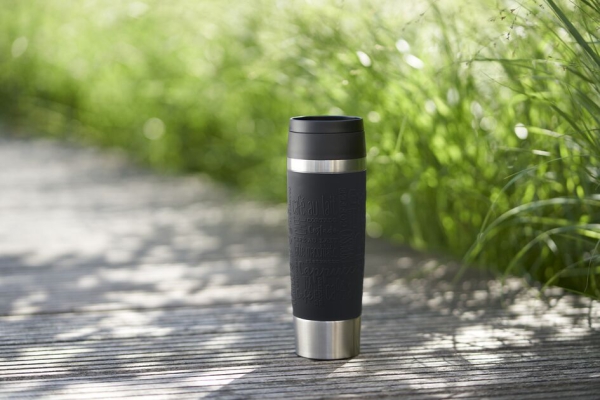 EMSA Thermobecher TRAVEL MUG Classic Schwarz 500 ml mit Wunschgravur