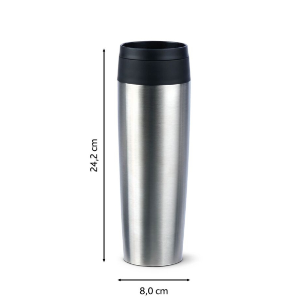EMSA Thermobecher TRAVEL MUG Classic Edelstahl 500 ml mit Wunschgravur