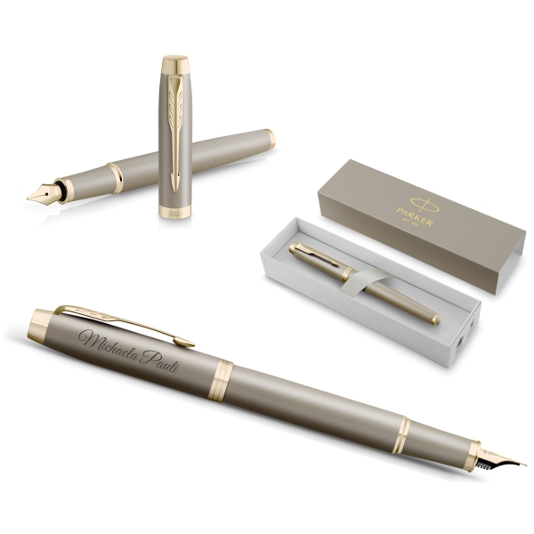 PARKER IM Füllfederhalter The Finishing Touch Collection Sandstone