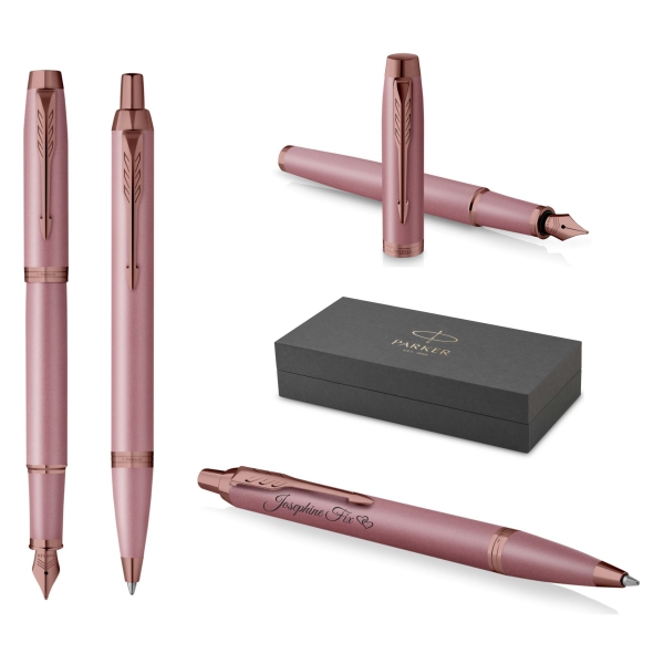 PARKER IM Füllfederhalter + Kugelschreiber The Finishing Touch Collection Mauve