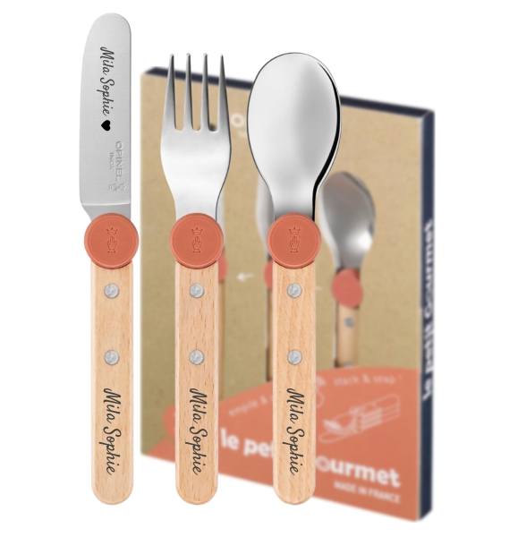 Le Petit Gourmet Kinderbesteck Koralle – Kinderbesteck-Set