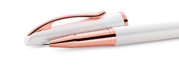 Pelikan Tintenroller Jazz® Noble Elegance R36 Perlmutt Weiß mit Gravur