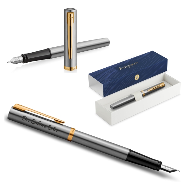 Waterman® Füllfederhalter Impression Stainless Steel GT