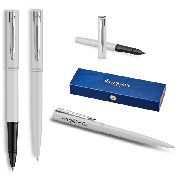 Waterman® Allure Set aus Kugelschreiber & Rollerball White C.T.