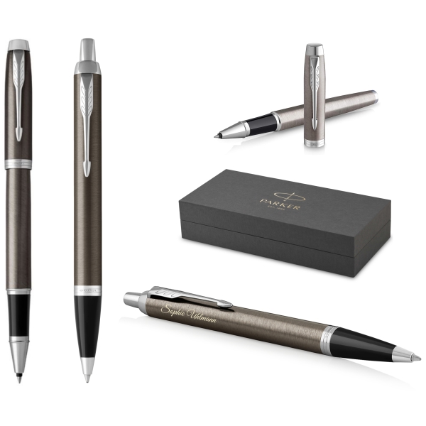 PARKER® IM Core Tintenroller und Kugelschreiber Dark Expresso C.C.