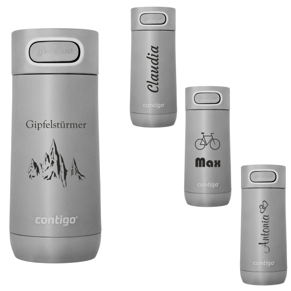 Luxe AUTOSEAL Thermobecher 360 ml Stainless Steel