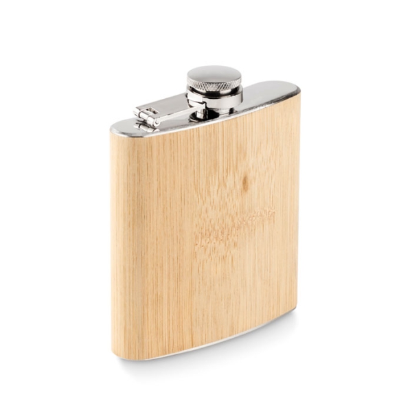 Holz-Edelstahl Flachmannset