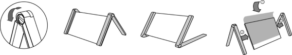Tischaufsteller Dachform PRICE