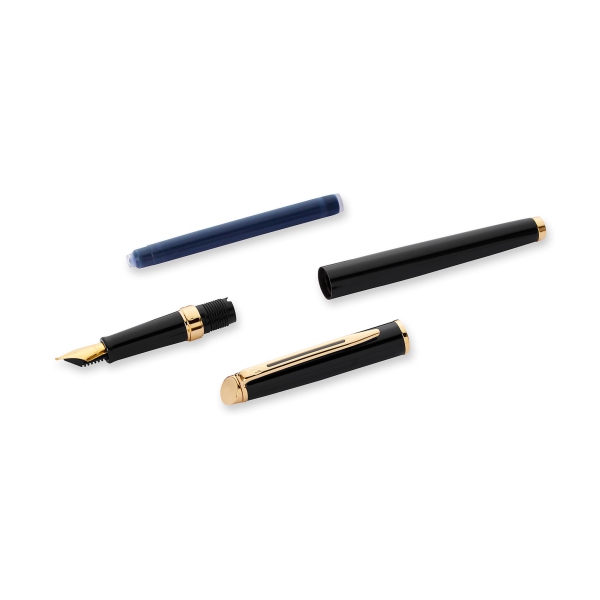 Waterman® Set aus Kugelschreiber und Füllfederhalter Black G.T.