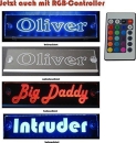 Trucker LKW LED Namensschild RGB