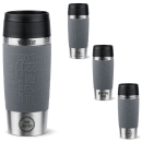 EMSA Thermobecher TRAVEL MUG Classic Pfeffergrau 360 ml mit Wunschgravur